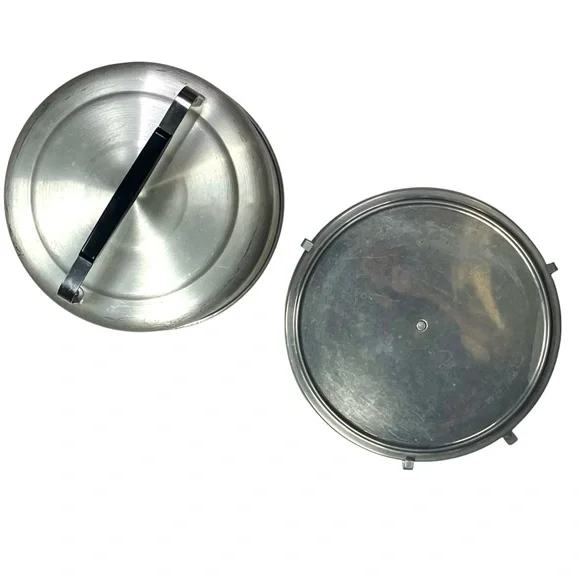 Mirro Aluminum Cake Saver Carrier Locking Lid W/ Handle Pan Vintage 60s USA Made - Picture 5 of 13